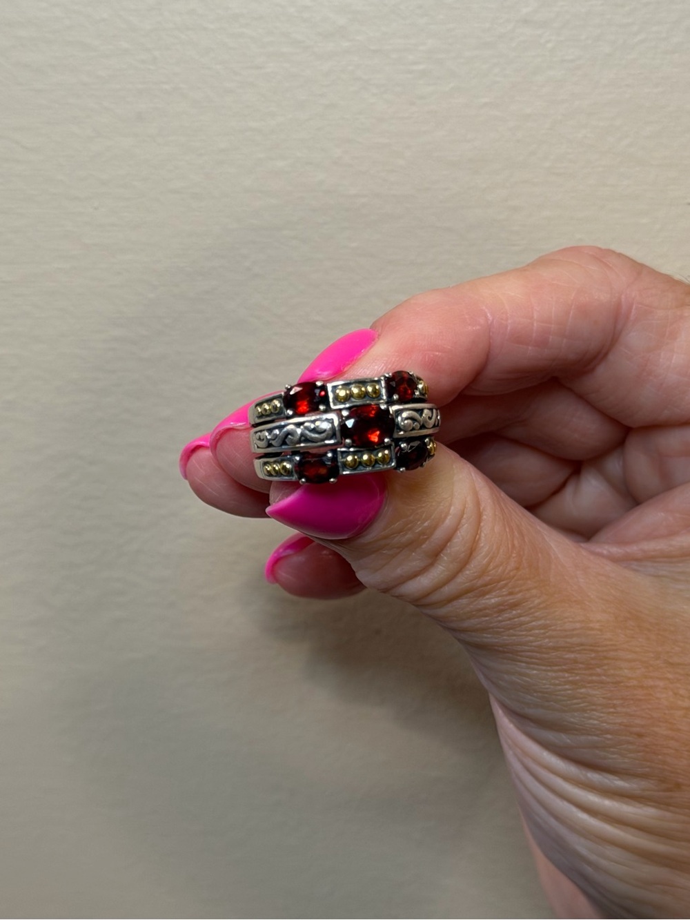 EFFY Rhodolite Garnet Ring - Picture 4 of 7